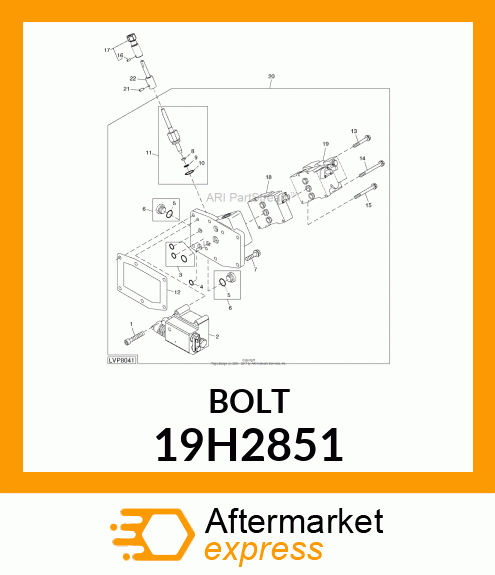 SCREW, HEX HEAD 19H2851