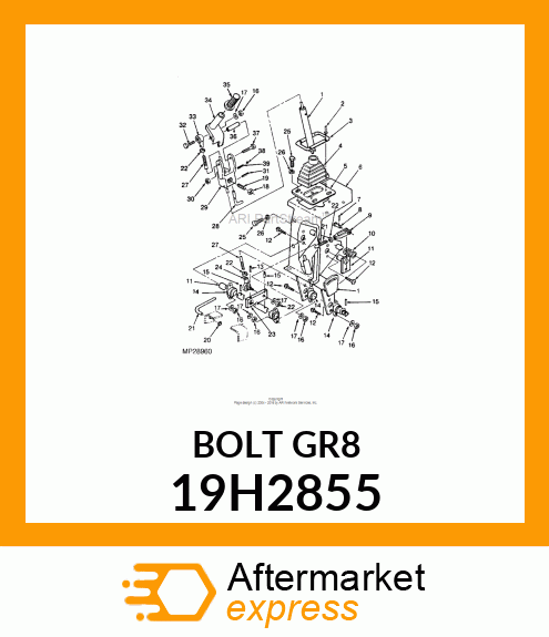 SCREW, HEX HEAD 19H2855