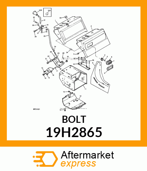 SCREW, HEX HEAD 19H2865