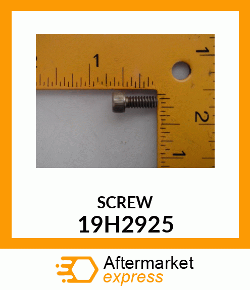 SCREW, HEX SOCKET HEAD 19H2925