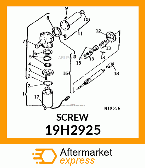 SCREW, HEX SOCKET HEAD 19H2925