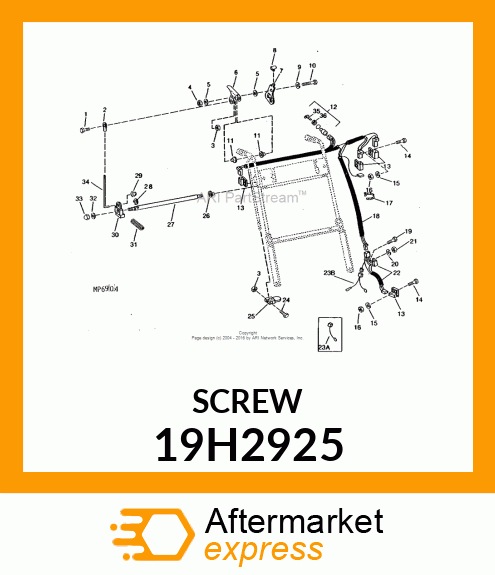 SCREW, HEX SOCKET HEAD 19H2925