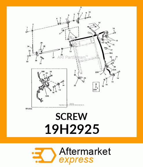 SCREW, HEX SOCKET HEAD 19H2925