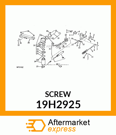 SCREW, HEX SOCKET HEAD 19H2925