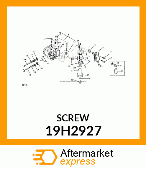 SCREW, HEX SOCKET HEAD 19H2927