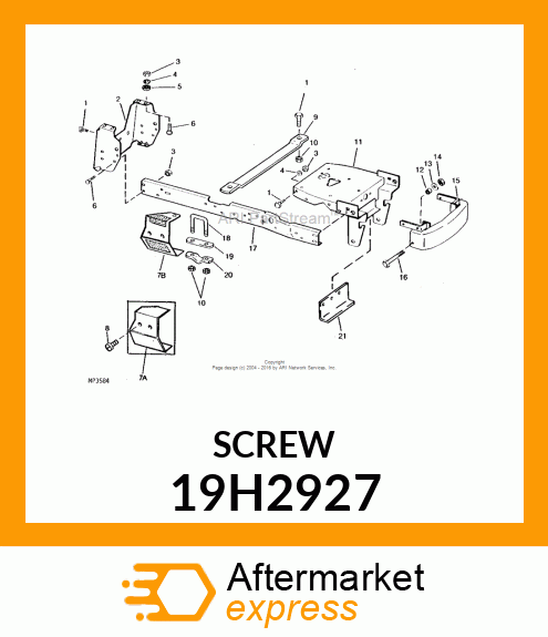 SCREW, HEX SOCKET HEAD 19H2927