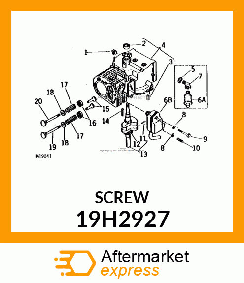 SCREW, HEX SOCKET HEAD 19H2927