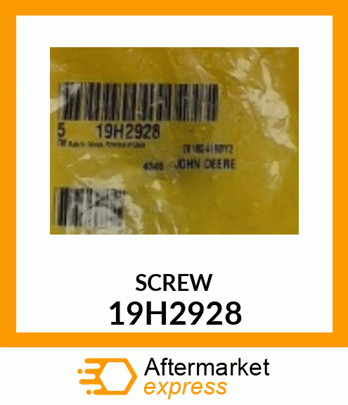 SCREW, HEX SOCKET HEAD 19H2928