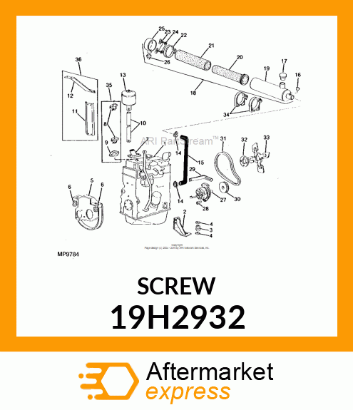 SCREW, HEX SOCKET HEAD 19H2932