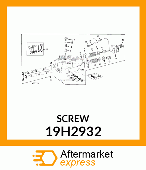 SCREW, HEX SOCKET HEAD 19H2932