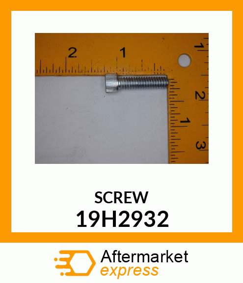 SCREW, HEX SOCKET HEAD 19H2932