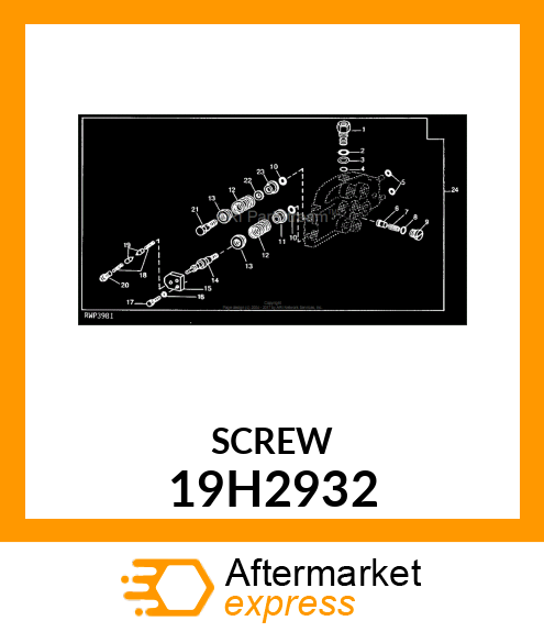 SCREW, HEX SOCKET HEAD 19H2932