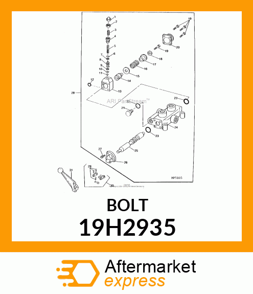 SCREW, HEX SOCKET HEAD 19H2935