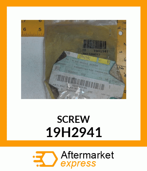 SCREW, HEX SOCKET HEAD 19H2941