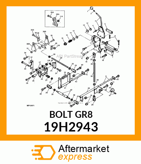 SCREW, HEX HEAD 19H2943