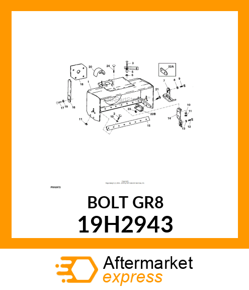 SCREW, HEX HEAD 19H2943