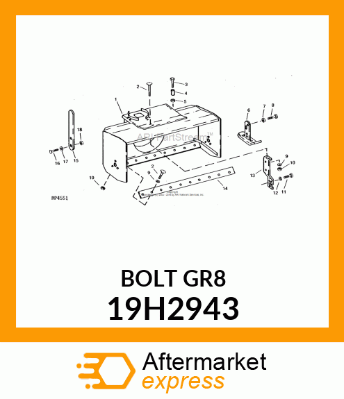 SCREW, HEX HEAD 19H2943