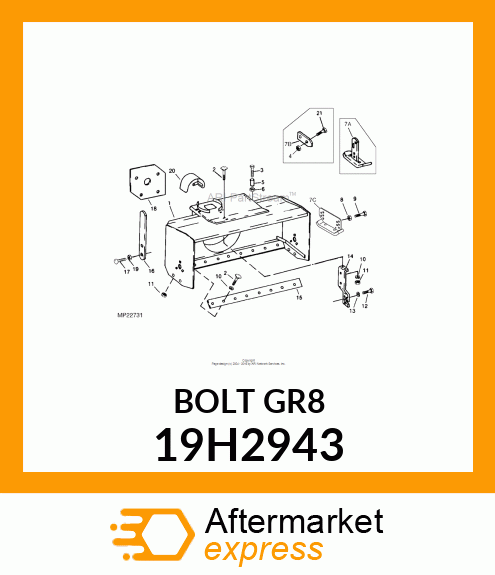 SCREW, HEX HEAD 19H2943