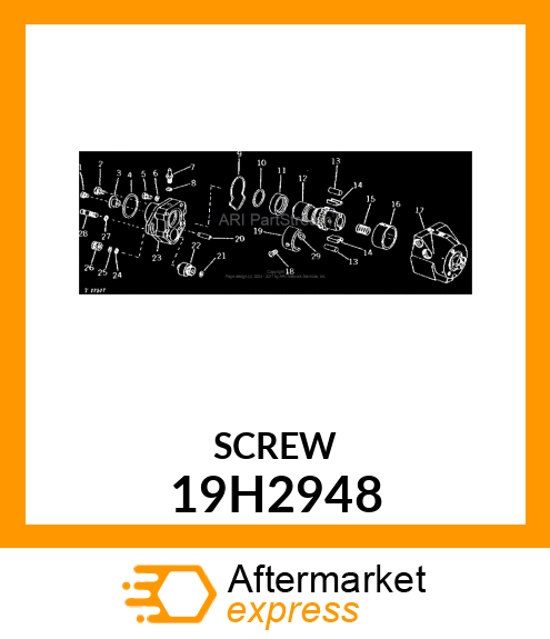 SCREW, HEX SOCKET HEAD 19H2948