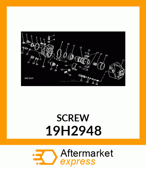 SCREW, HEX SOCKET HEAD 19H2948