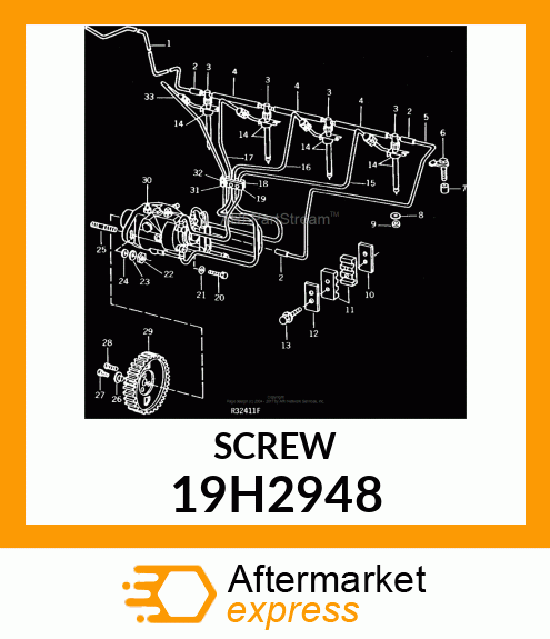 SCREW, HEX SOCKET HEAD 19H2948