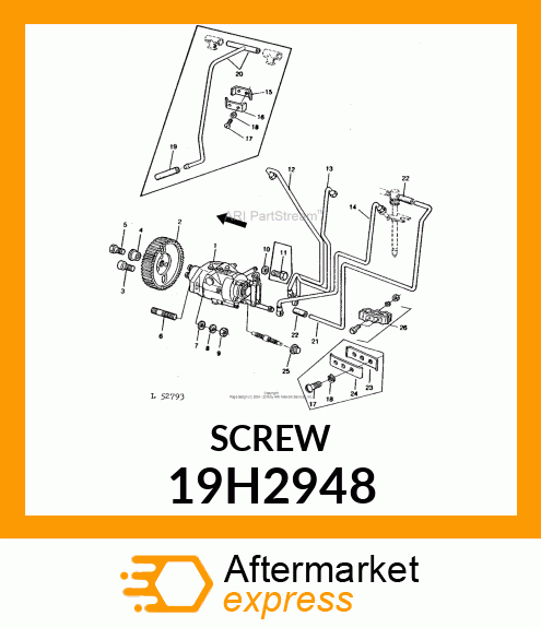 SCREW, HEX SOCKET HEAD 19H2948