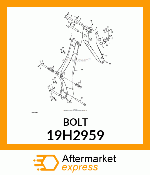 SCREW, HEX HEAD 19H2959