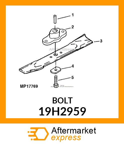 SCREW, HEX HEAD 19H2959