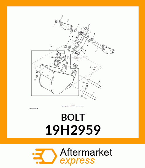 SCREW, HEX HEAD 19H2959