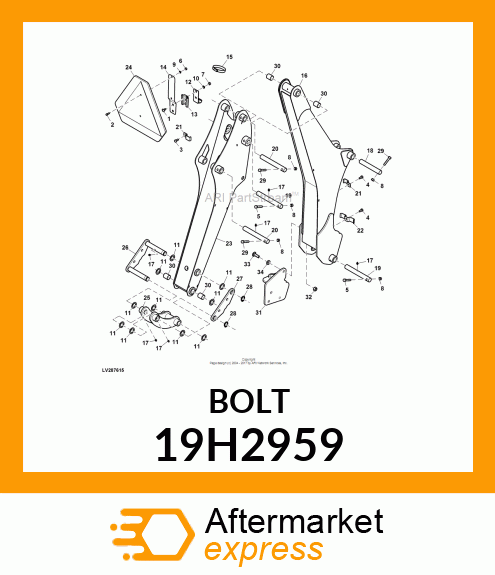 SCREW, HEX HEAD 19H2959