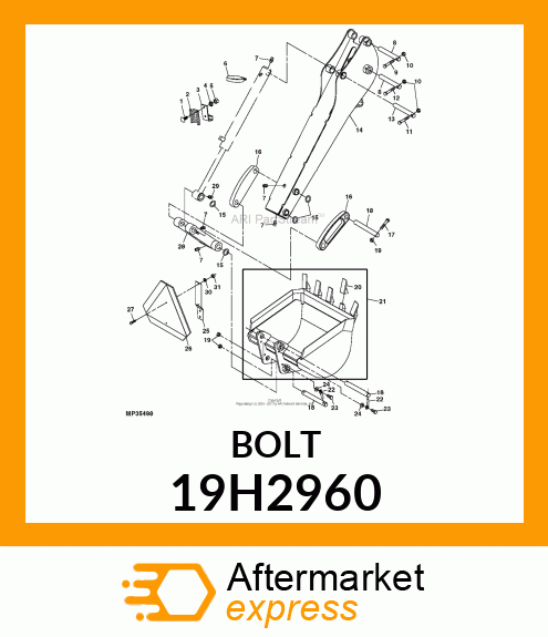 SCREW, HEX HEAD 19H2960