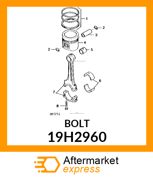 SCREW, HEX HEAD 19H2960