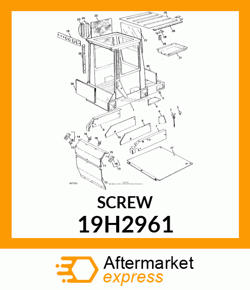 SCREW, HEX SOCKET HEAD 19H2961