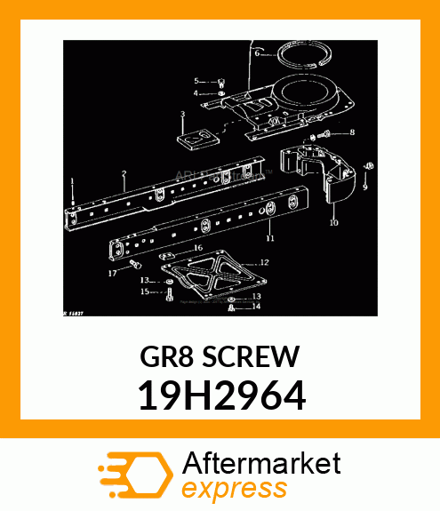 SCREW, HEX HEAD 19H2964