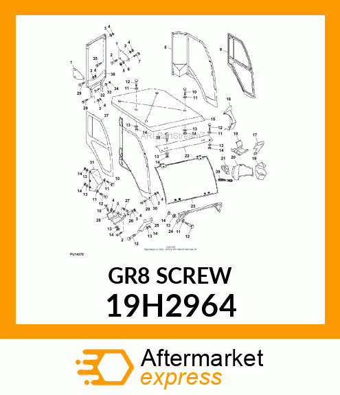 SCREW, HEX HEAD 19H2964