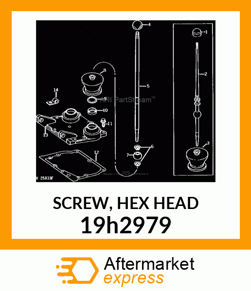 SCREW, HEX HEAD 19h2979