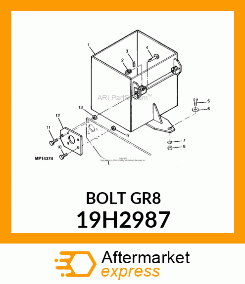 SCREW, HEX HEAD 19H2987