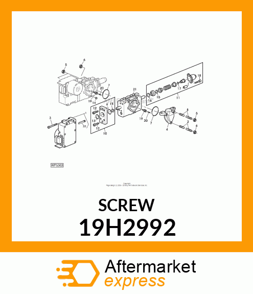 SCREW, HEX SOCKET HEAD 19H2992