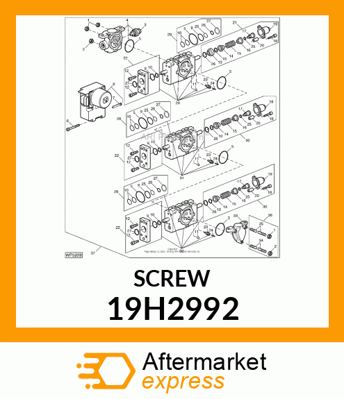 SCREW, HEX SOCKET HEAD 19H2992