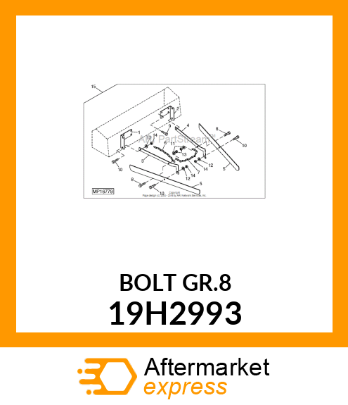 SCREW, HEX HEAD 19H2993