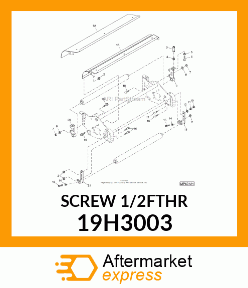 SCREW, HEX HEAD 19H3003