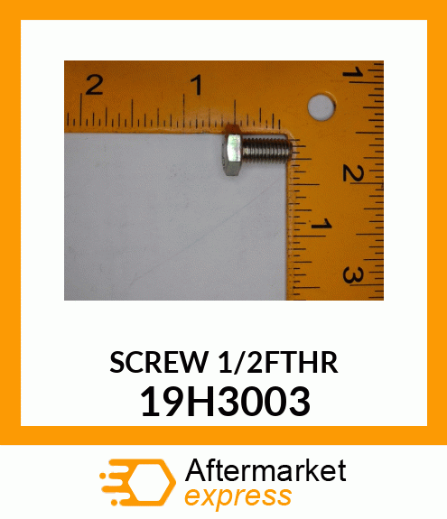 SCREW, HEX HEAD 19H3003