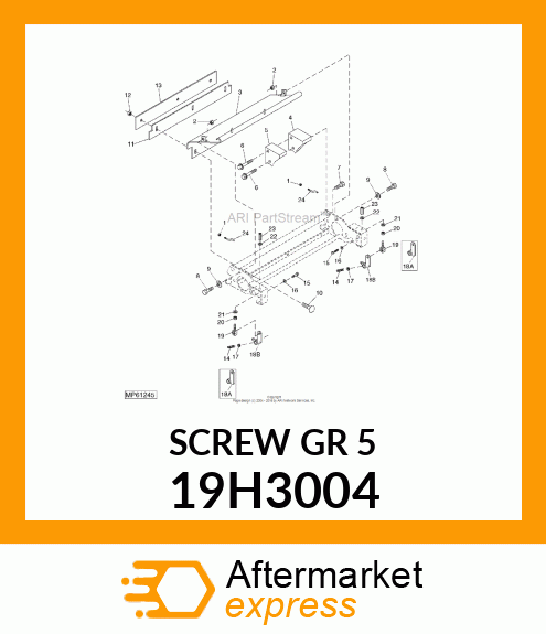 SCREW, HEX HEAD 19H3004