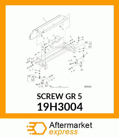 SCREW, HEX HEAD 19H3004