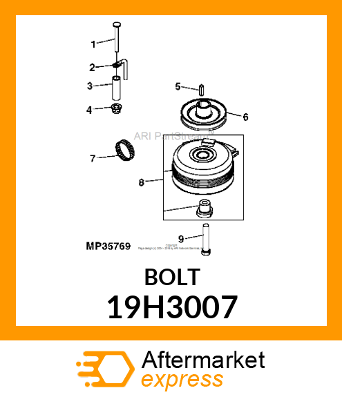 SCREW, HEX HEAD 19H3007