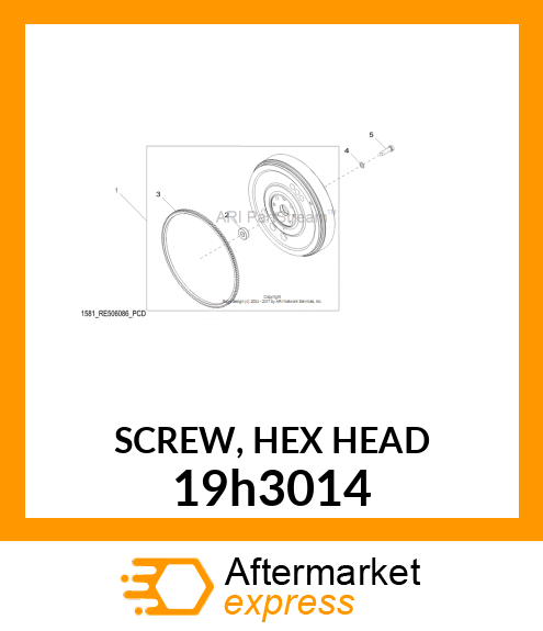 SCREW, HEX HEAD 19h3014