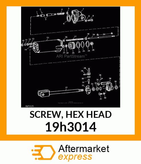 SCREW, HEX HEAD 19h3014