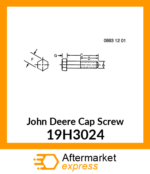 Cap Screw 19H3024