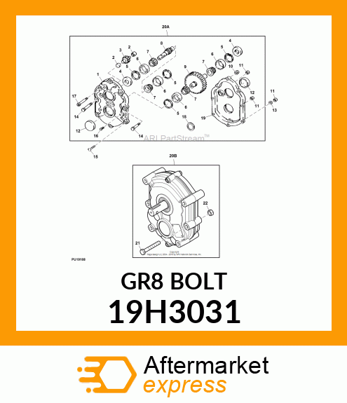 SCREW, HEX HEAD 19H3031