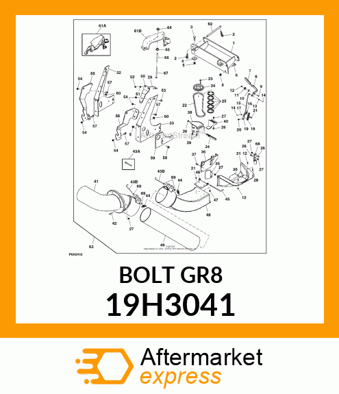 SCREW, HEX HEAD 19H3041